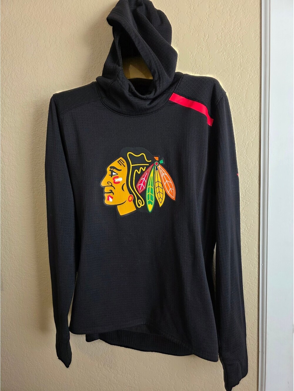 Fanatics NHL Chicago Blackhawks Black Hoodie Sweatshirt Medium